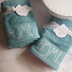 4 Rae Dunn "Home" Hand Towels